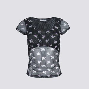 Sandy Liang Kiwi Top in Floral